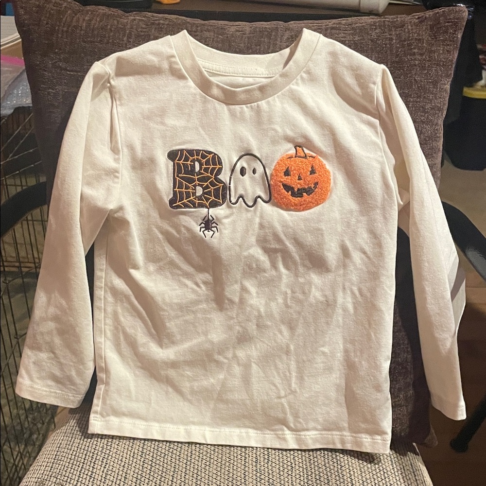 Magical Kids Toddler Halloween ‘Boo’ Long Sleeve shirt. 3T